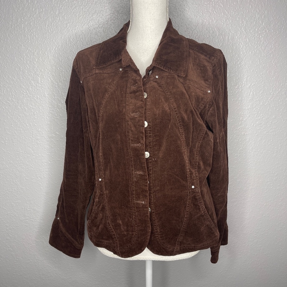 Live A Little Brown Jacket Button up